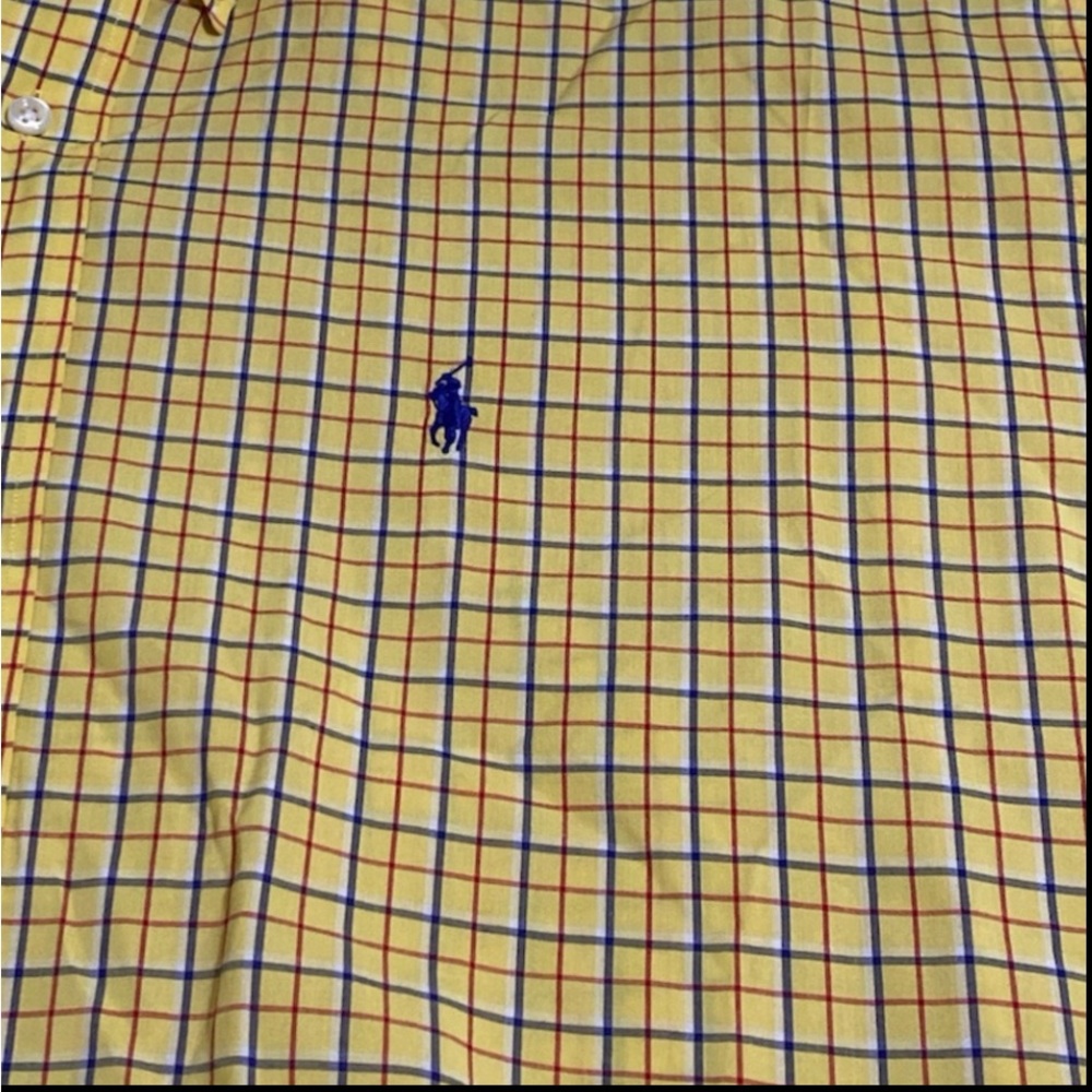 🎉HOST PICK 🎉Polo Ralph Lauren, Blake Yellow Plaid Long Sleeve Button Dow… - Picture 3 of 3